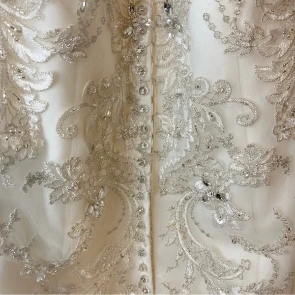 Sottero and Midgley Haute Couture wedding dress gown size 8 Ivory - Picture 12 of 15